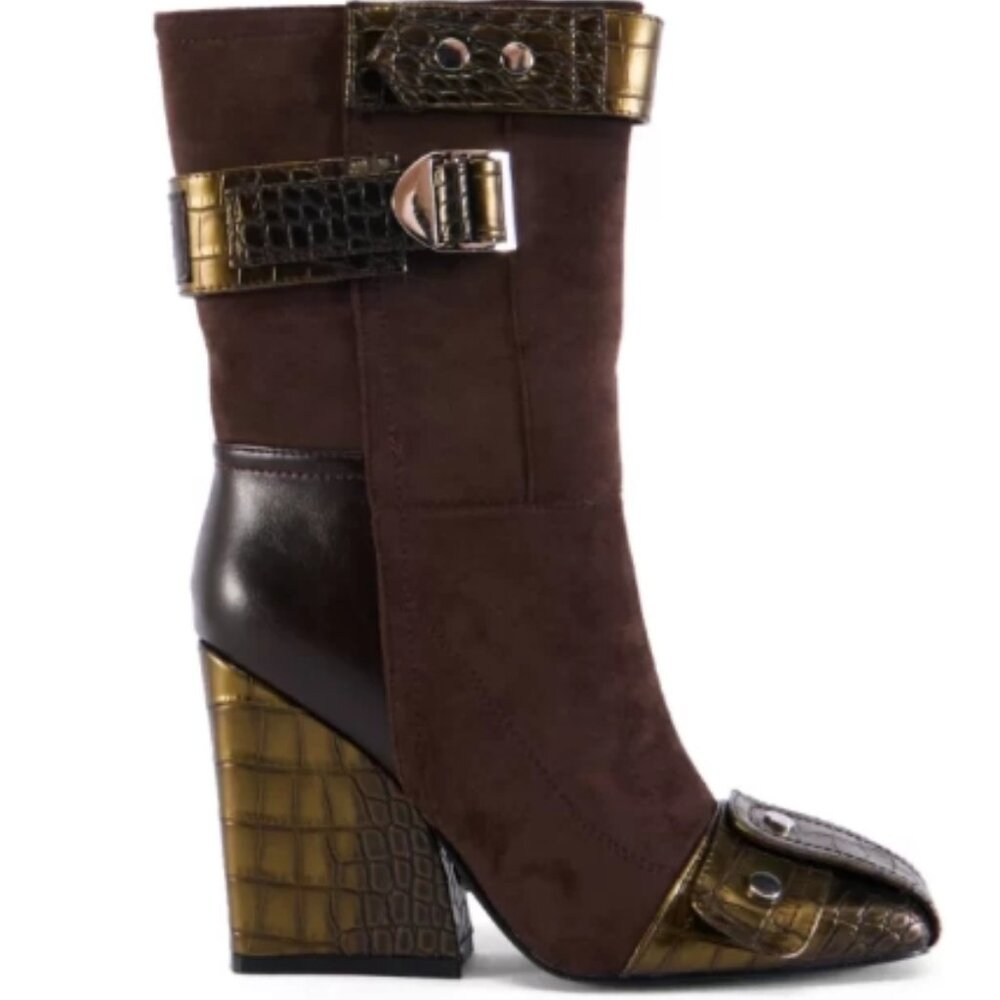AZALEA WANG ALLONA BROWN BOOTIE